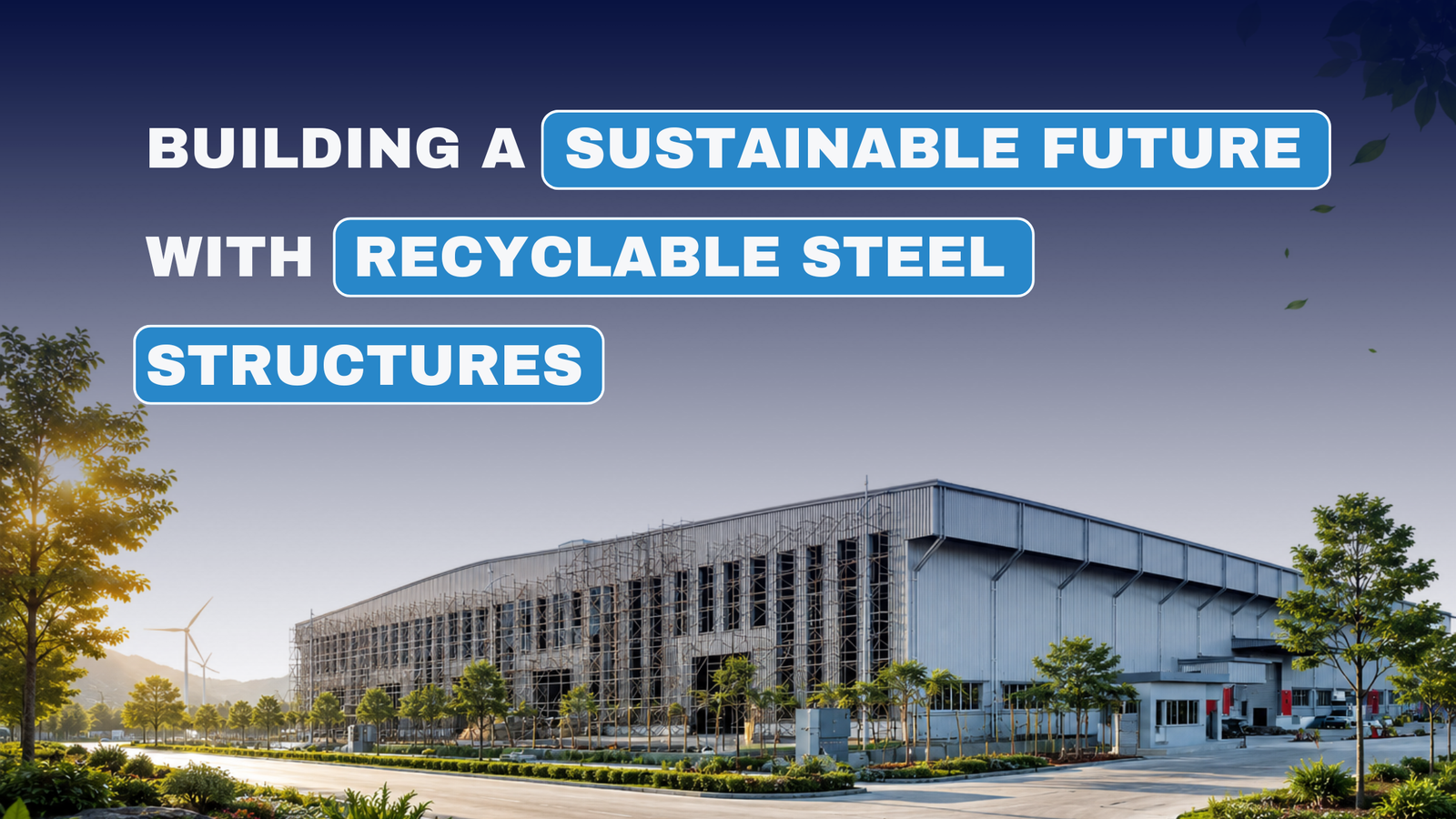 Circular economy in construction using recyclable steel buildings and pre-engineered structures