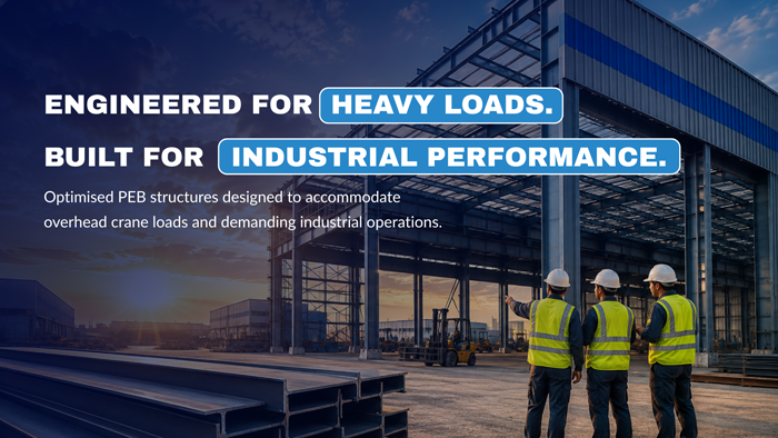 Crane load design in industrial PEB structures with overhead crane