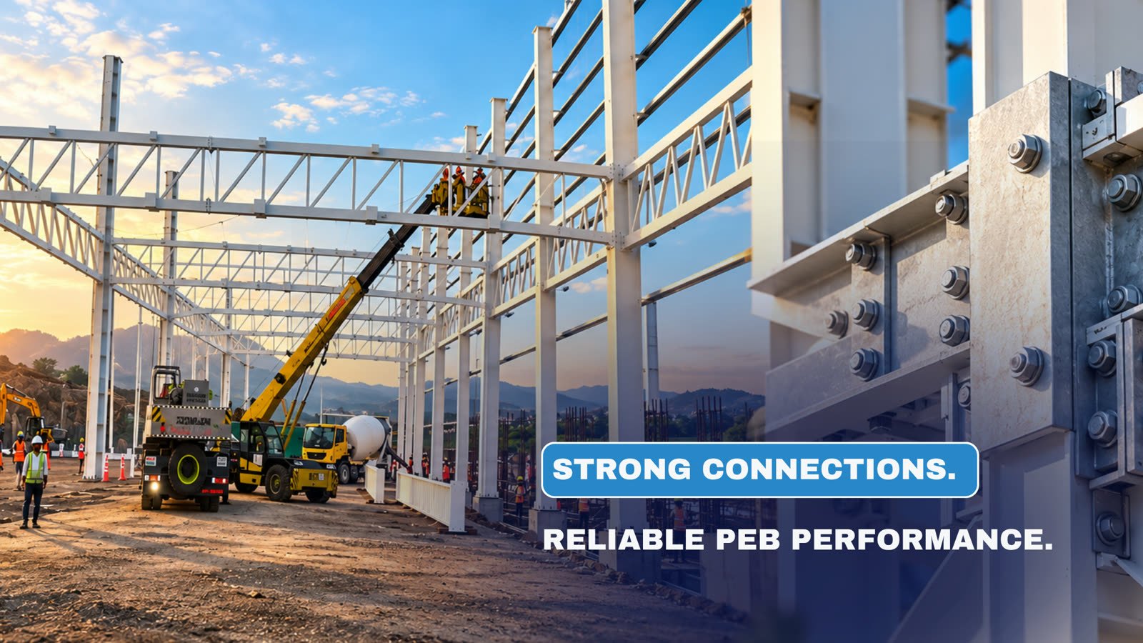 PEB connection design supporting long-term structural performance